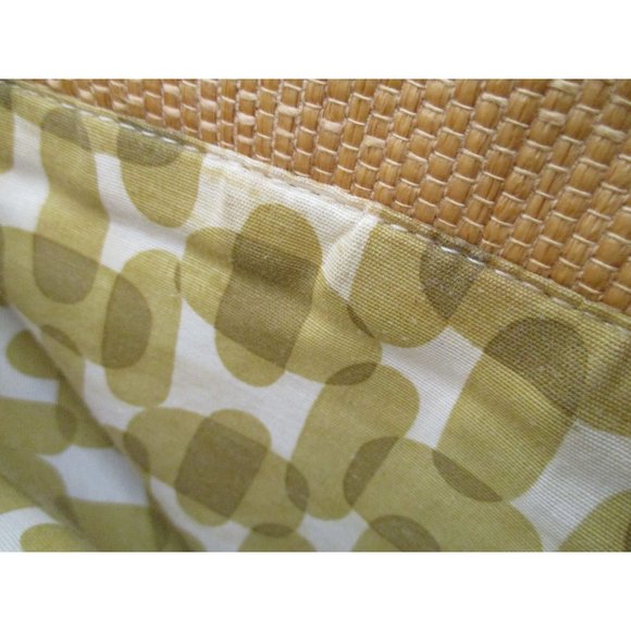 *Etienne Aigner Vintage Satchel Shoulder Bag Rattan Blue Croc Leather Trim - Picture 9 of 10